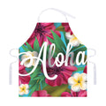 Tropical Flower Aloha Print Adjustable Apron