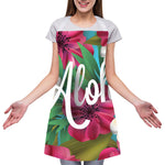 Tropical Flower Aloha Print Adjustable Apron