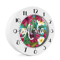 Tropical Flower Aloha Print Alarm Clock