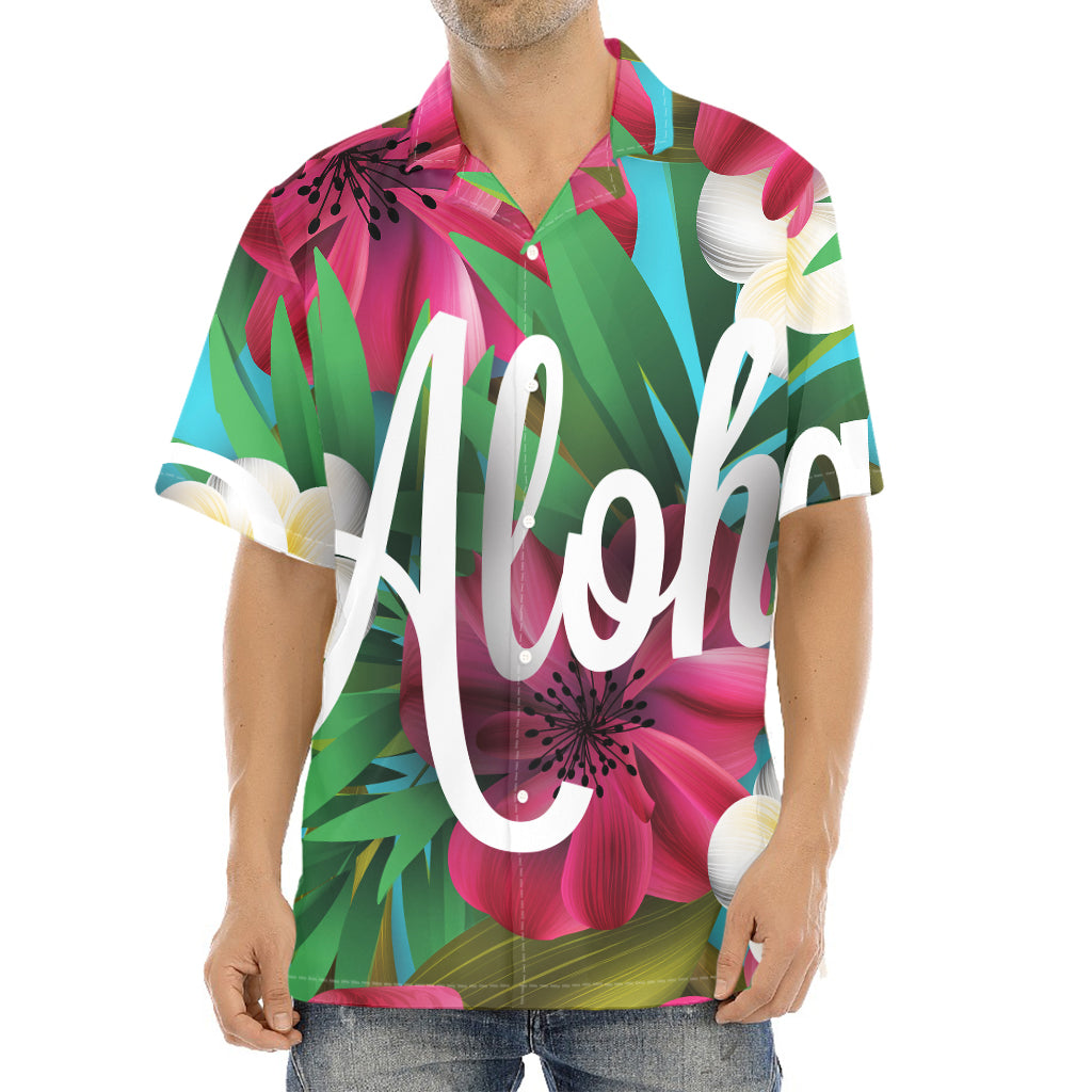 Tropical Flower Aloha Print Aloha Shirt