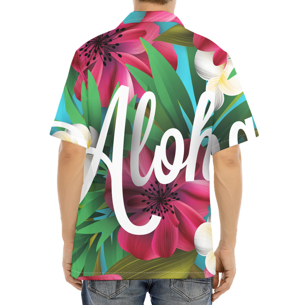 Tropical Flower Aloha Print Aloha Shirt