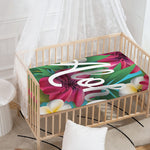 Tropical Flower Aloha Print Baby Crib Sheet