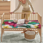 Tropical Flower Aloha Print Baby Crib Sheet