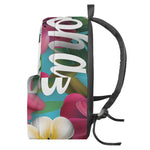 Tropical Flower Aloha Print Backpack