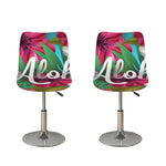 Tropical Flower Aloha Print Bar Stool Covers