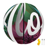 Tropical Flower Aloha Print Basketball