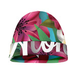 Tropical Flower Aloha Print Beanie