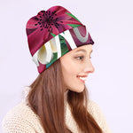 Tropical Flower Aloha Print Beanie