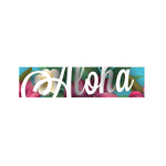 Tropical Flower Aloha Print Bed Runner