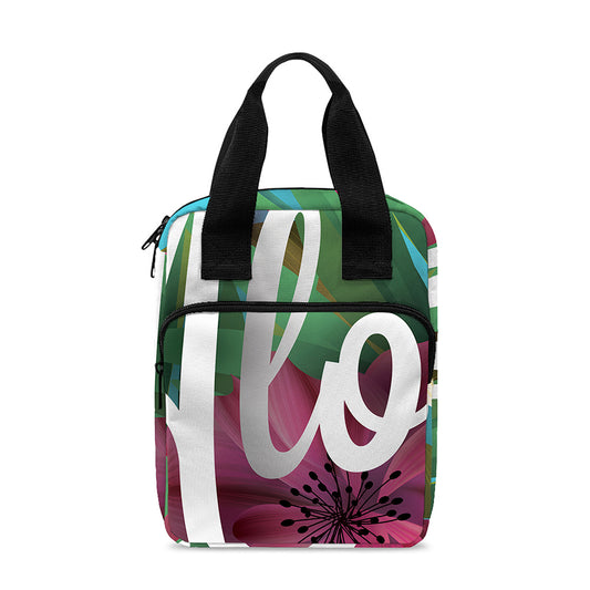 Tropical Flower Aloha Print Bible Tote Bag