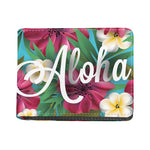 Tropical Flower Aloha Print Bifold Wallet