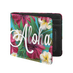 Tropical Flower Aloha Print Bifold Wallet