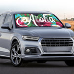 Tropical Flower Aloha Print Car Windshield Sun Shade