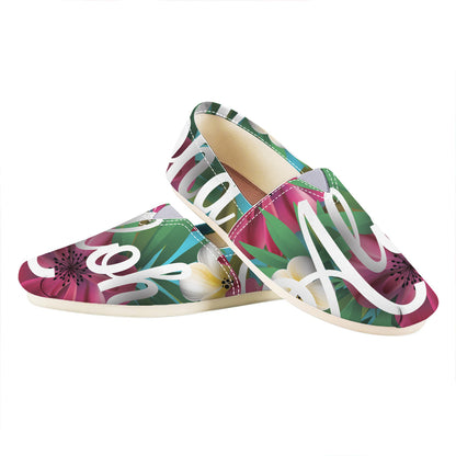 Tropical Flower Aloha Print Casual Shoes