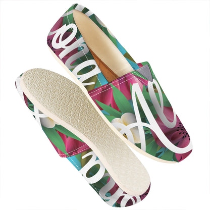 Tropical Flower Aloha Print Casual Shoes