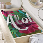 Tropical Flower Aloha Print Changing Pad Cover