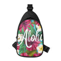 Tropical Flower Aloha Print Sling Bag