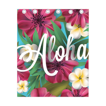 Tropical Flower Aloha Print Curtain