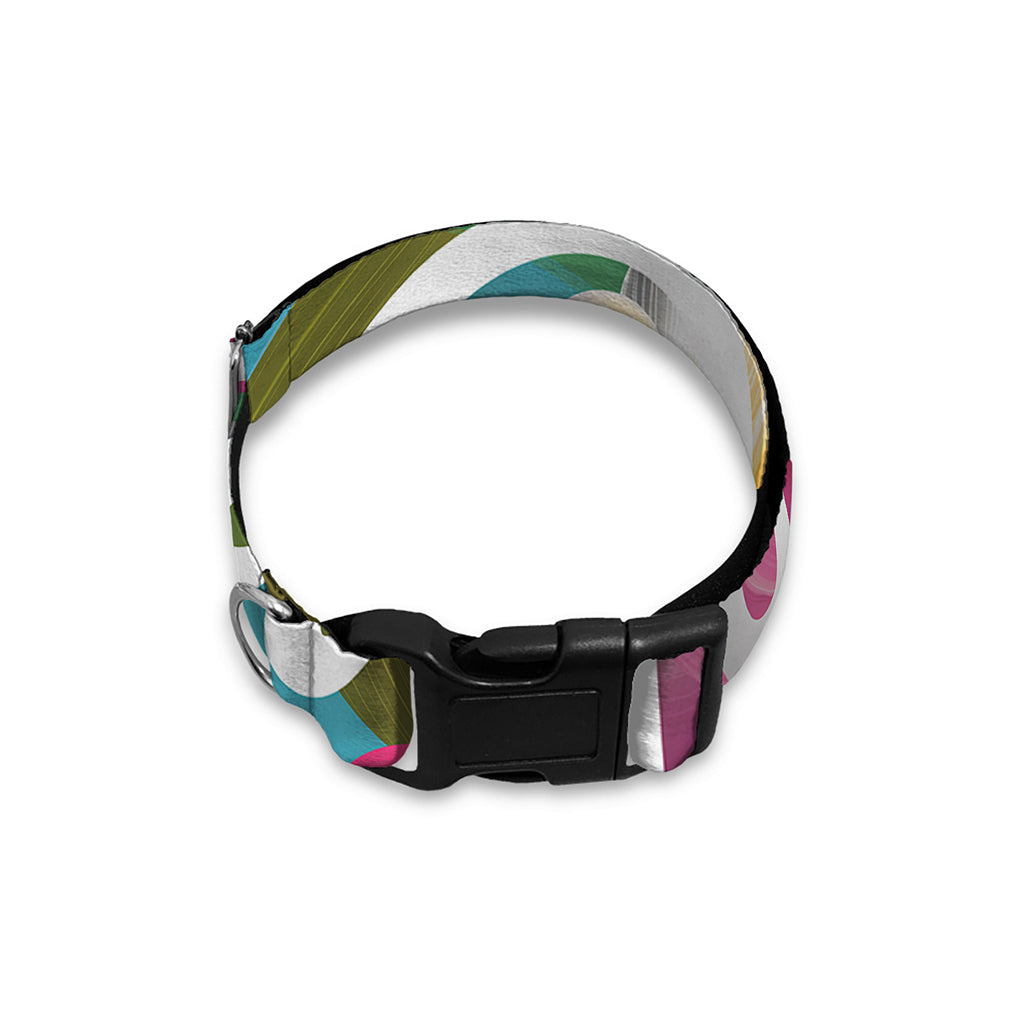 Tropical Flower Aloha Print Dog Collar