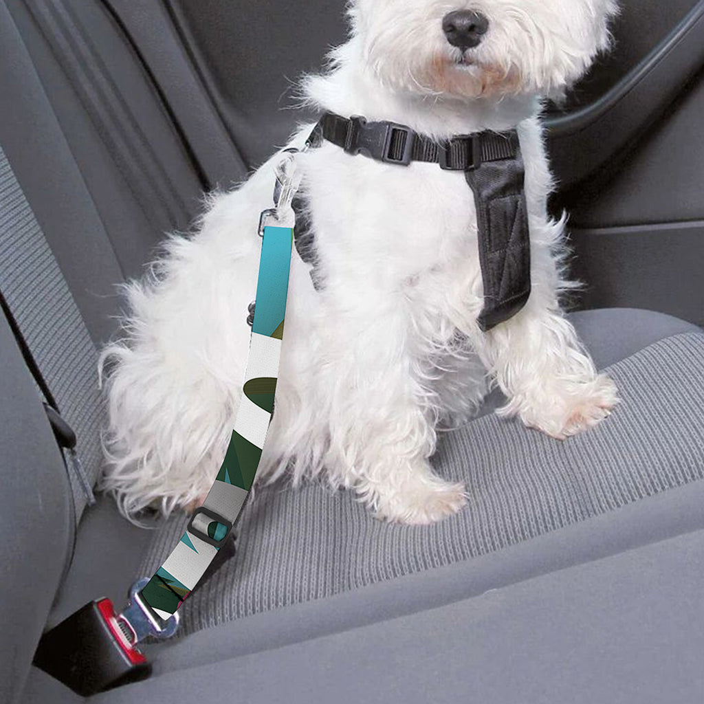 Tropical Flower Aloha Print Dog Seat Belt