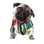 Tropical Flower Aloha Print Dog Zip Up Hoodie