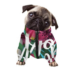 Tropical Flower Aloha Print Dog Zip Up Jacket