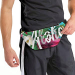 Tropical Flower Aloha Print Fanny Pack