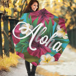 Tropical Flower Aloha Print Foldable Umbrella