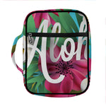 Tropical Flower Aloha Print Front Pocket Bible Bag