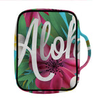 Tropical Flower Aloha Print Front Pocket Bible Bag