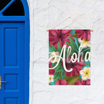 Tropical Flower Aloha Print Garden Flag