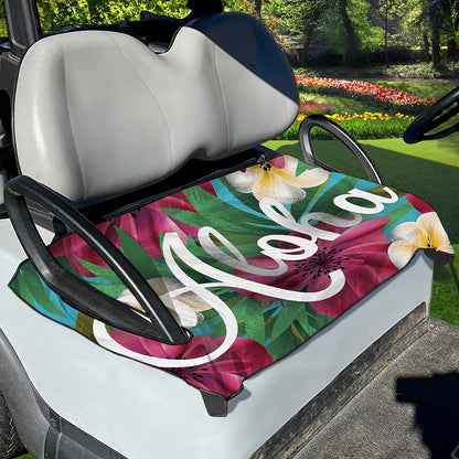 Tropical Flower Aloha Print Golf Cart Seat Cover