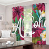 Tropical Flower Aloha Print Grommet Curtains