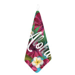 Tropical Flower Aloha Print Hand Towel