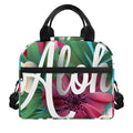 Tropical Flower Aloha Print Insulated Lunch Bag