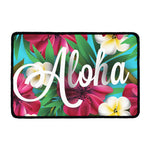 Tropical Flower Aloha Print Kitchen Mat