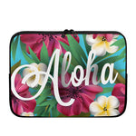 Tropical Flower Aloha Print Laptop Sleeve