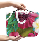 Tropical Flower Aloha Print Leather Bible Cover