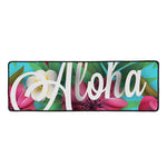 Tropical Flower Aloha Print Long Kitchen Mat