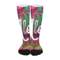 Tropical Flower Aloha Print Long Socks