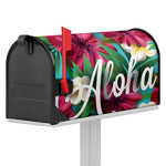 Tropical Flower Aloha Print Mailbox Cover