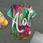 Tropical Flower Aloha Print Men's Bodysuit