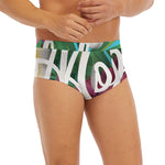 Tropical Flower Aloha Print Men's Briefs