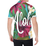 Tropical Flower Aloha Print Men's Shirt