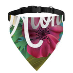 Tropical Flower Aloha Print Over The Collar Dog Bandana