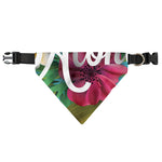 Tropical Flower Aloha Print Over The Collar Dog Bandana