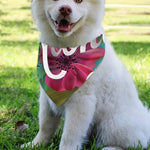 Tropical Flower Aloha Print Over The Collar Dog Bandana