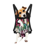 Tropical Flower Aloha Print Pet Carrier Backpack