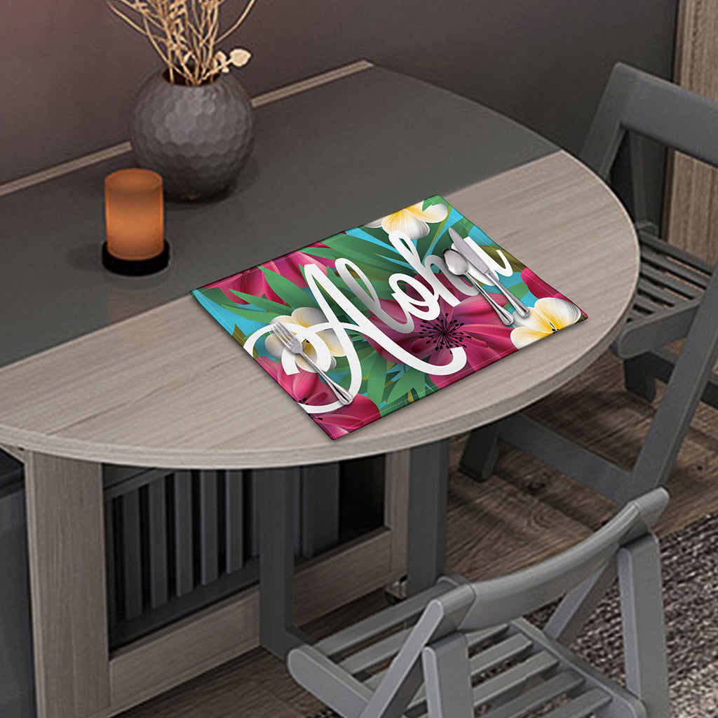 Tropical Flower Aloha Print Placemat