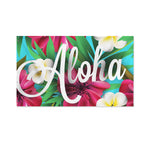 Tropical Flower Aloha Print Polyester Flag
